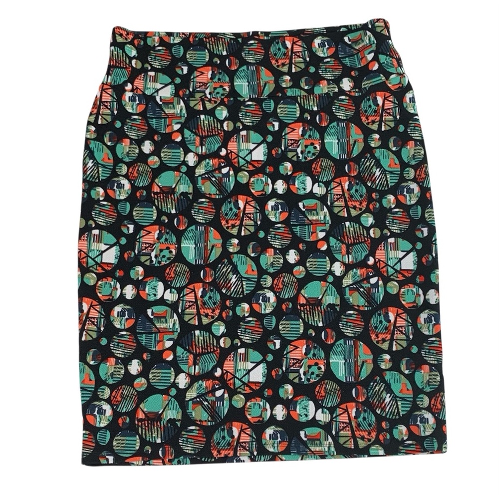 LULAROE Cassie Multi Color Pencil Skirt Sz L